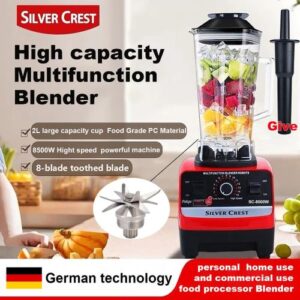 SILVER CREST SILVERCREST 2L Industrial 8500W Food Crusher Blender With 2 In 1 Functionality